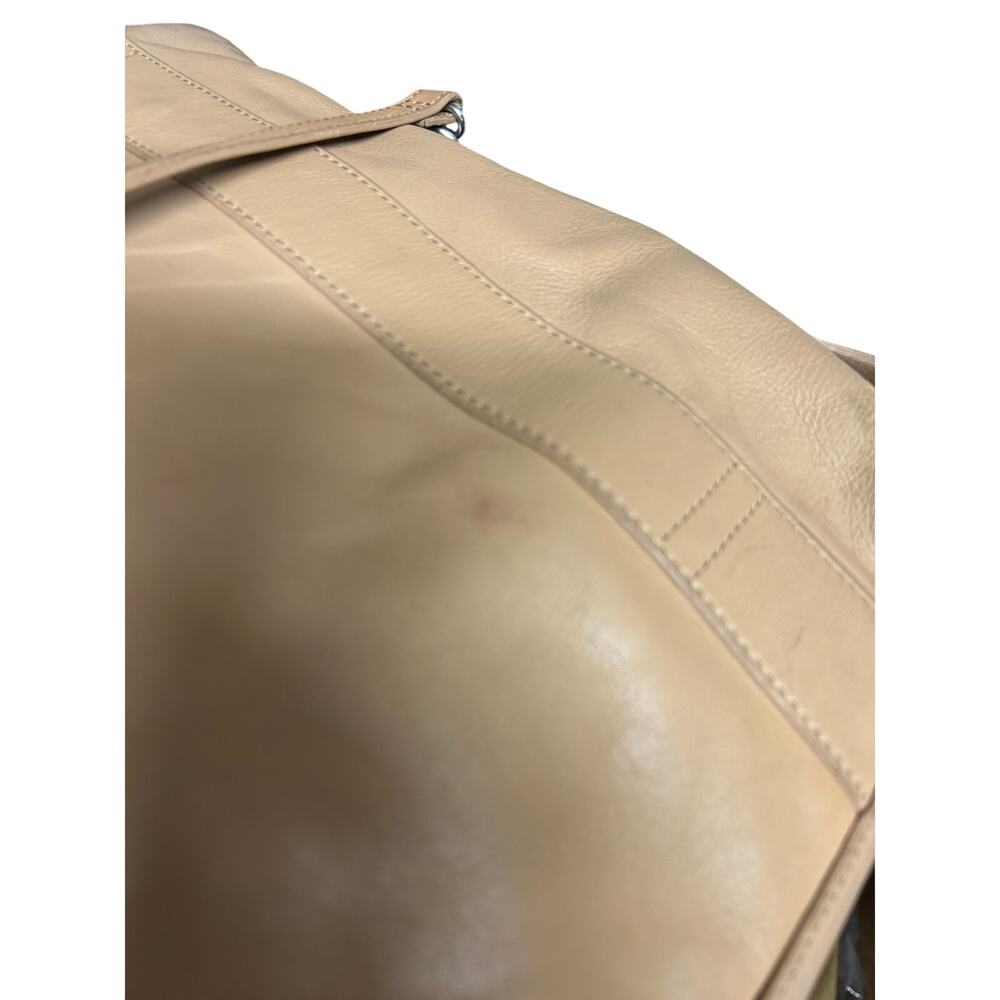 Skagen Camel Leather Crossbody Danish Scandinavian Classic Structured Handbag - Picture 5 of 12